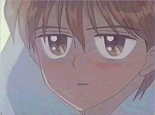 It's THE LOOK. Akito realizes that this was prompted by Sana. (34K JPEG)