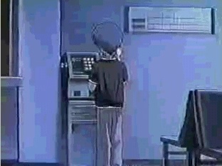 Akito's phoning Sana from the hospital... (24K JPEG)
